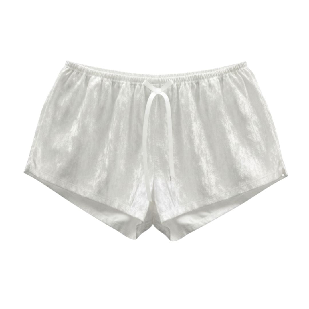 PIJAMA SET 2 PIEZAS (VELVET) BLANCA