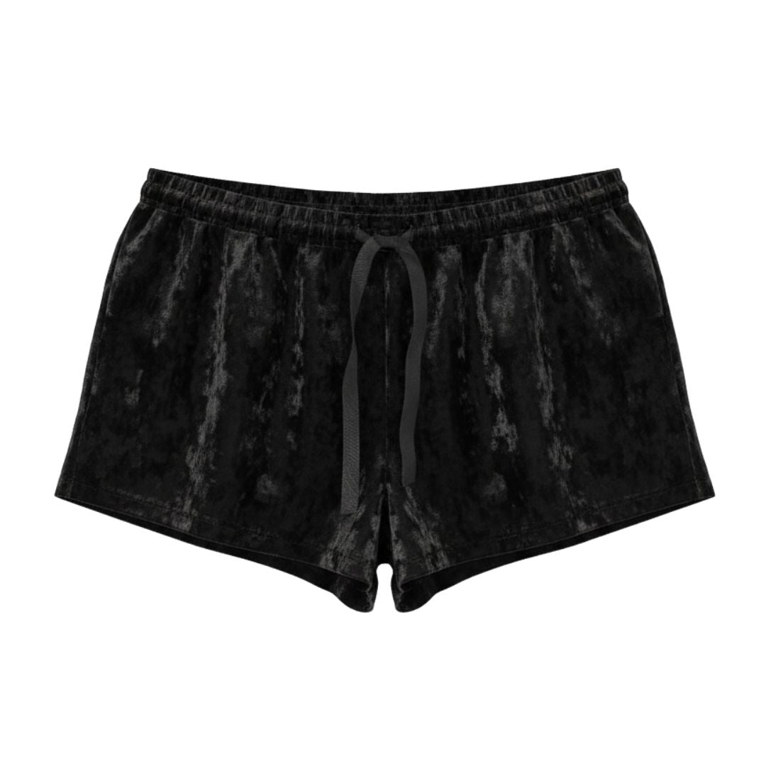 PIJAMA SET 2 PIEZAS (VELVET) NEGRA