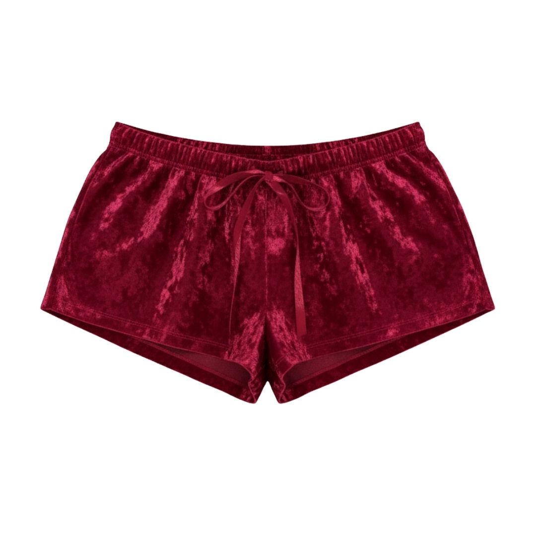 PIJAMA SET 2 PIEZAS (VELVET) VINO TINTO