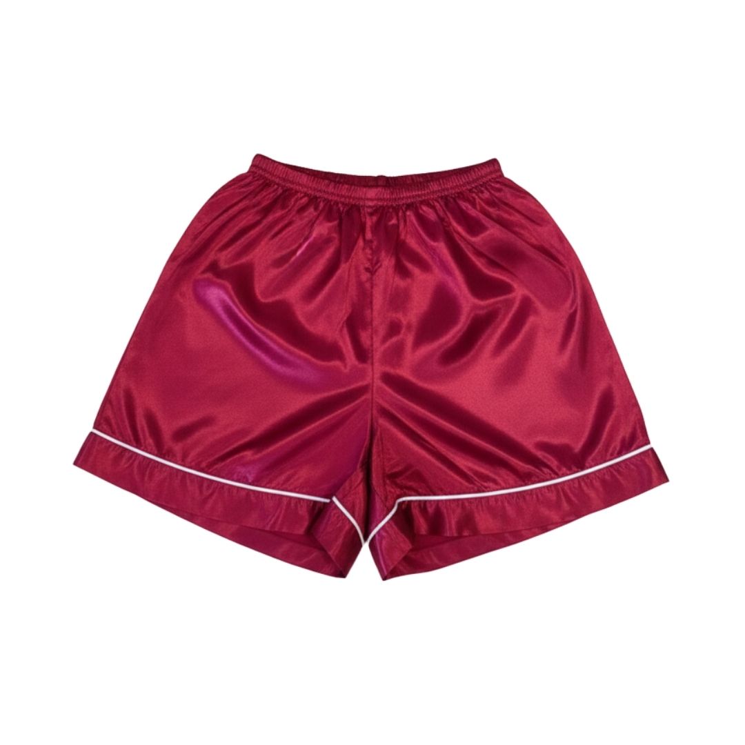 PIJAMA SATIN SET 2 PIEZAS ROJA