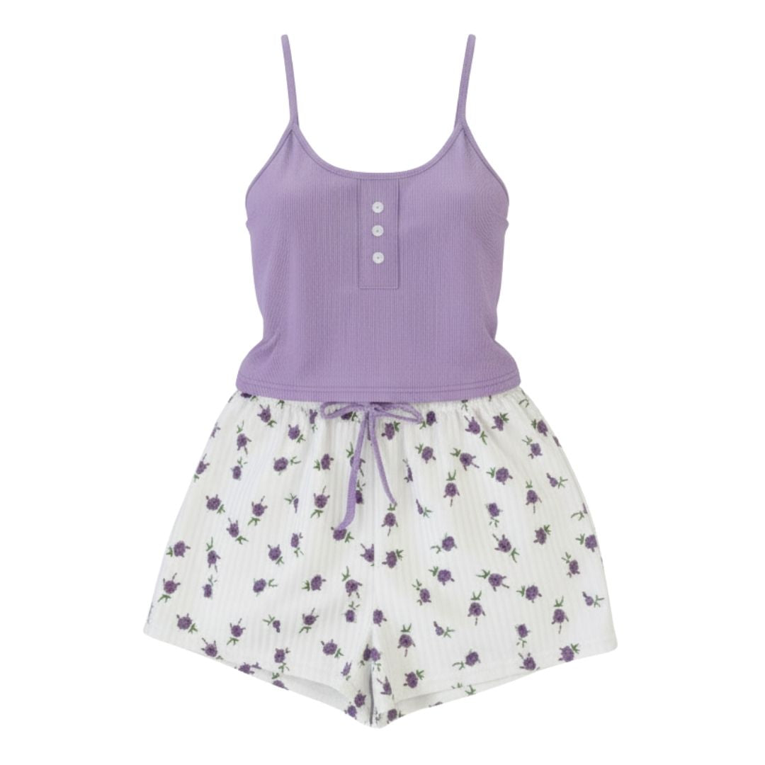 PIJAMA SET 2 PIEZAS VIOLETA